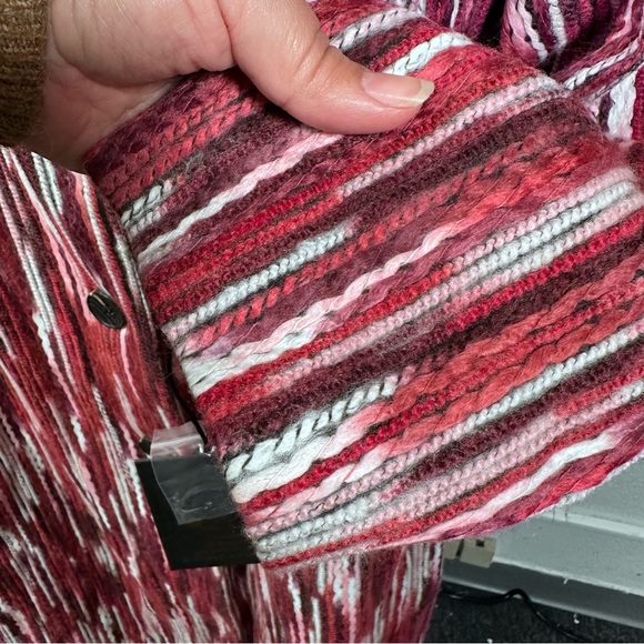 Kathy Ireland | Beautiful Women Duster Coat, Pink Multi - Picture 5 of 10